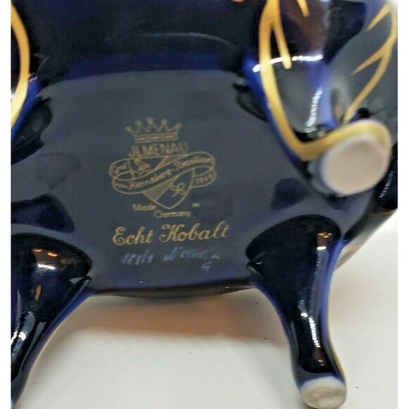 Echt Kobalt Germany JLMENAU Trinket Box With Tray Vintage - Picture 6 of 9